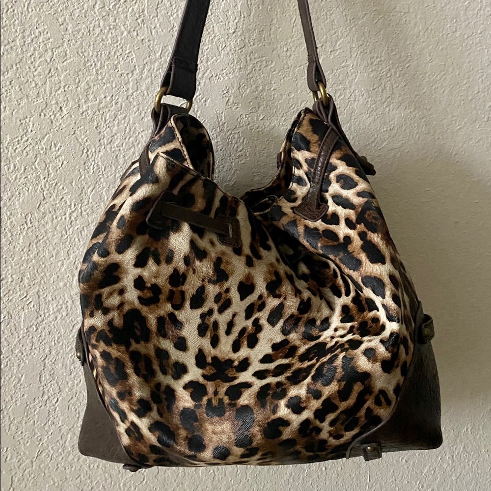 Jessica Simpson leopard handbag